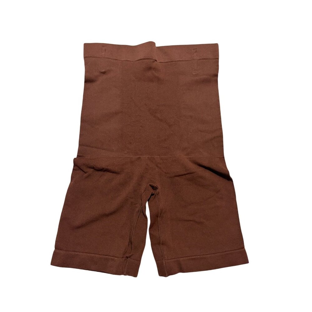 Shapermint Essentials Brown High Waist Shaper Shorts XS Small Compression